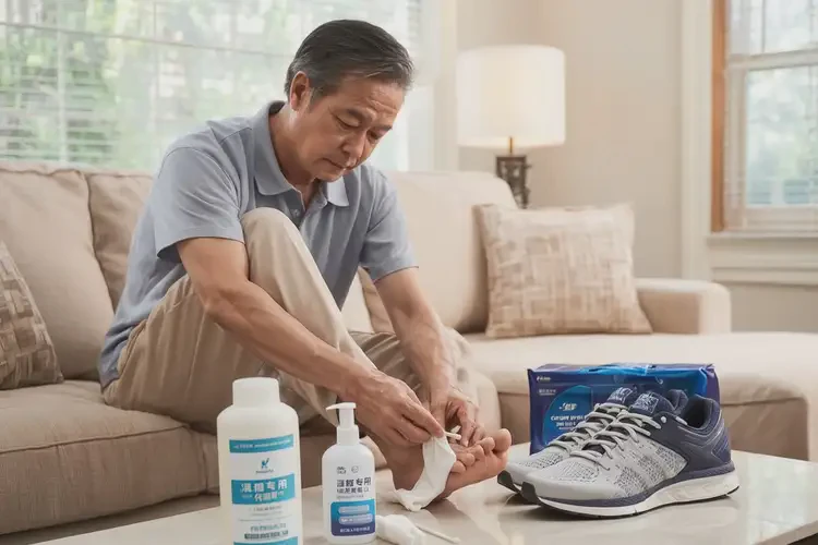 男生腳上起濕疹能靠自己自愈嗎(圖1)