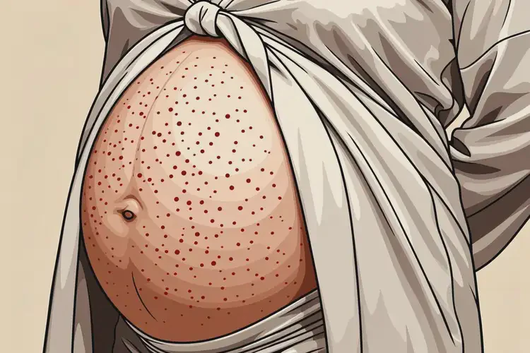 產(chǎn)婦肚子長(zhǎng)濕疹不管它會(huì)自己好嗎(圖2)