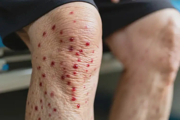 老年人大腿出現(xiàn)濕疹不管它會自己好嗎(圖4)