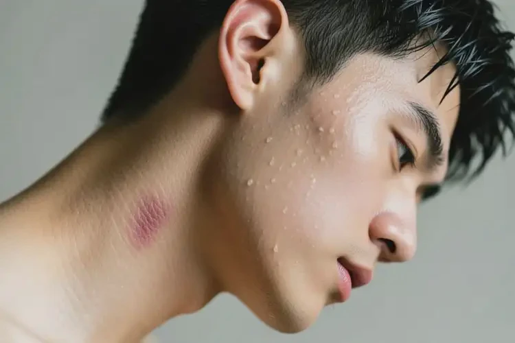 青年人脖子上偶尔起湿疹不管它会自己痊愈吗(图3)