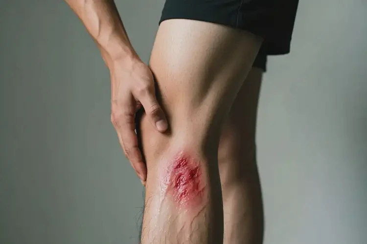 男性小腿上容易起濕疹不管它會自己自愈嗎(圖1)