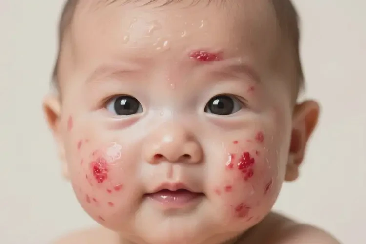 宝宝脸上偶尔起湿疹能彻底自愈吗(图3)