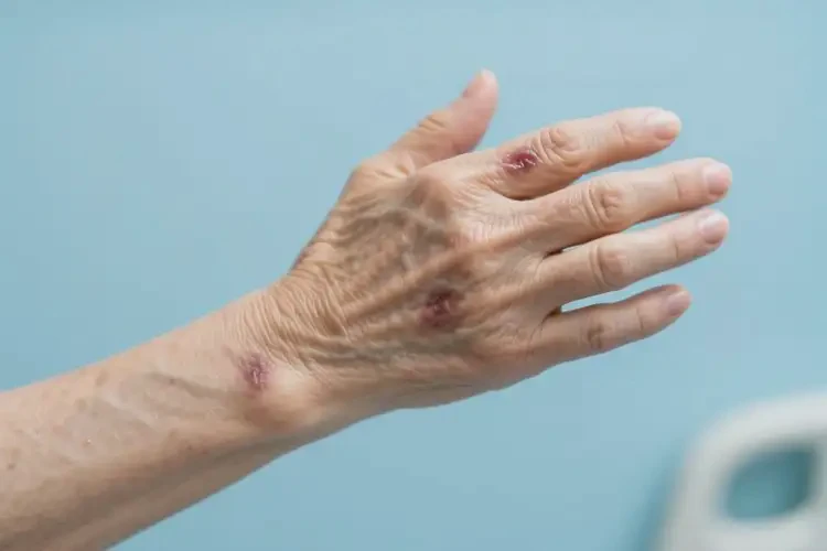 老年人手臂上長濕疹可不可以徹底自愈(圖2)