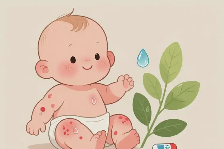 寶寶四肢容易起濕疹不管它會自己痊愈嗎(圖4)