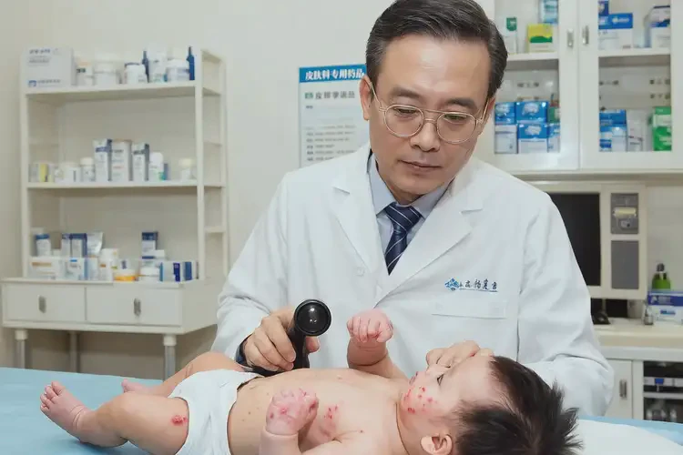 嬰兒肚子上起濕疹能夠徹底治愈嗎(圖1)