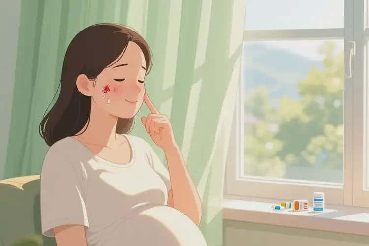 孕婦面部經(jīng)常起濕疹不管它會(huì)自己自愈嗎(圖1)