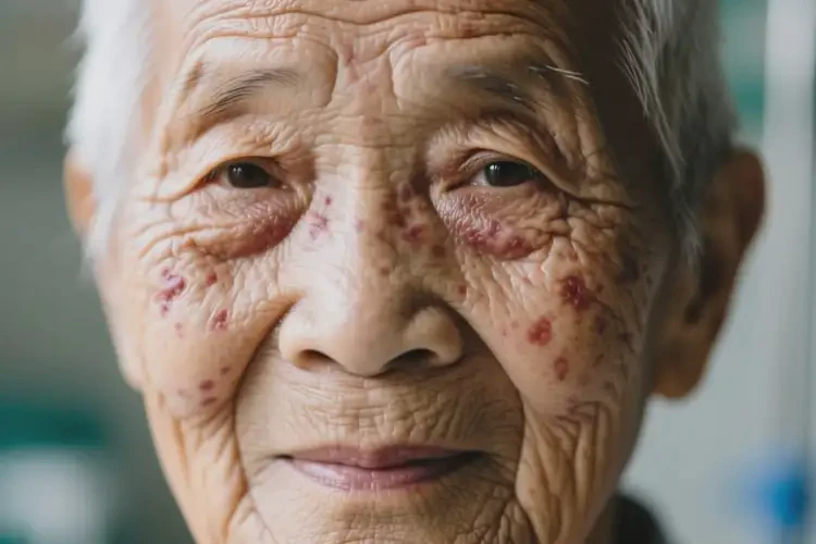 高齡老人臉上長濕疹不管它會自己痊愈嗎(圖4)