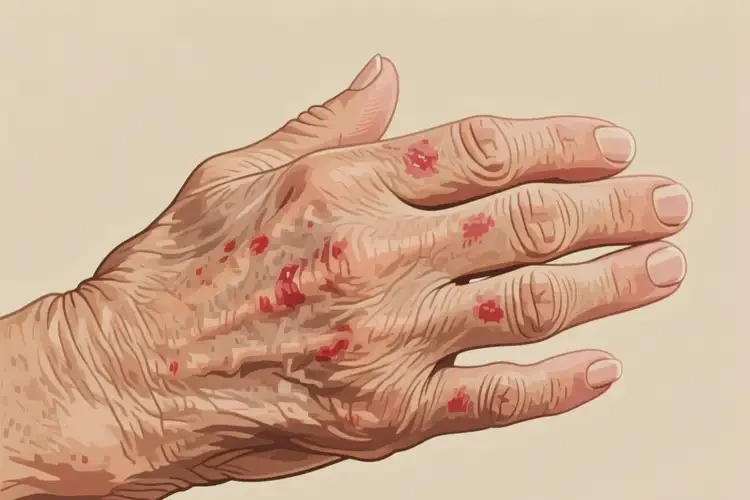 老年人手上偶爾長濕疹能靠自己自愈嗎(圖4)