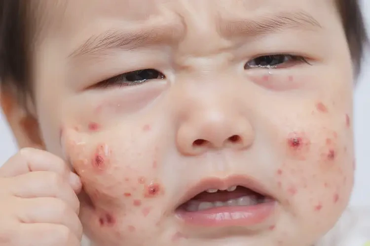 嬰幼兒臉上出現(xiàn)濕疹可以徹底自愈嗎(圖4)