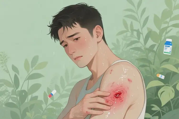 男性手臂容易起濕疹可以徹底自愈嗎(圖2)