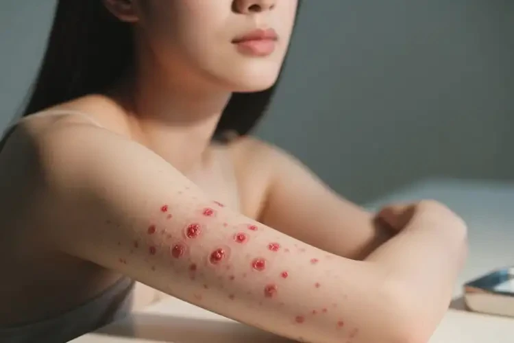 女性手臂有濕疹可以徹底自愈嗎(圖2)