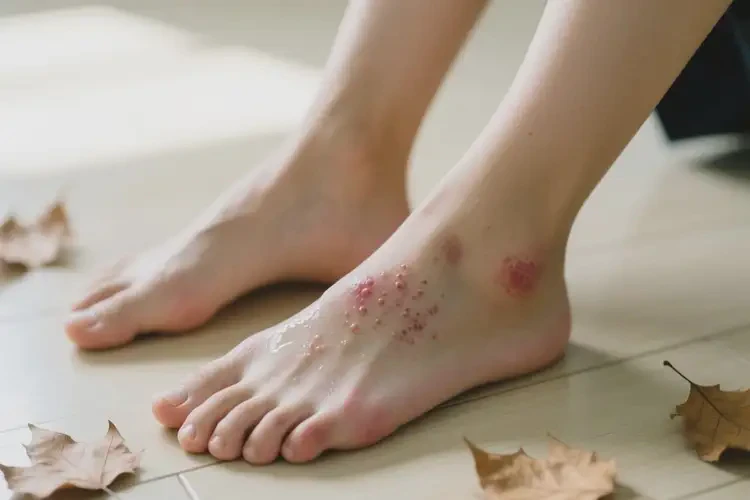 大學生腳上偶爾起濕疹可不可以徹底自愈(圖4)