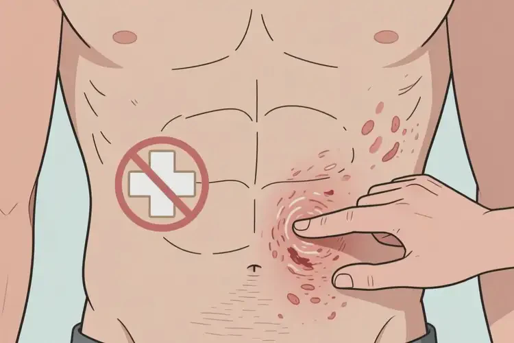 男生肚子起濕疹能夠徹底治愈嗎(圖1)