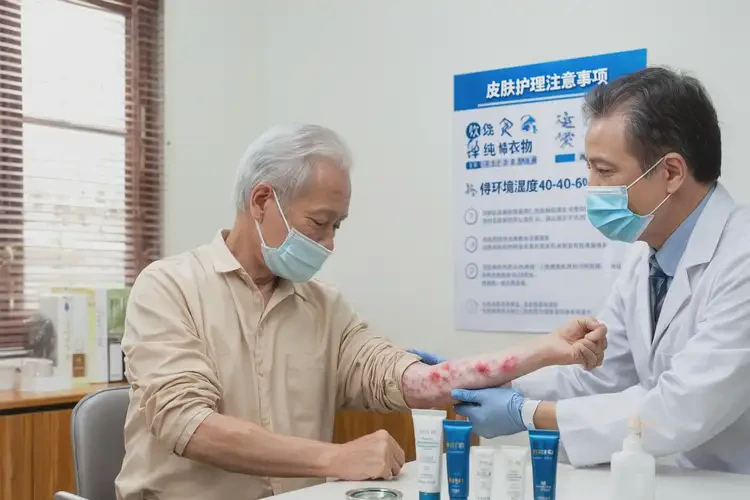 高龄老人手臂经常起湿疹能够彻底治愈吗(图2)