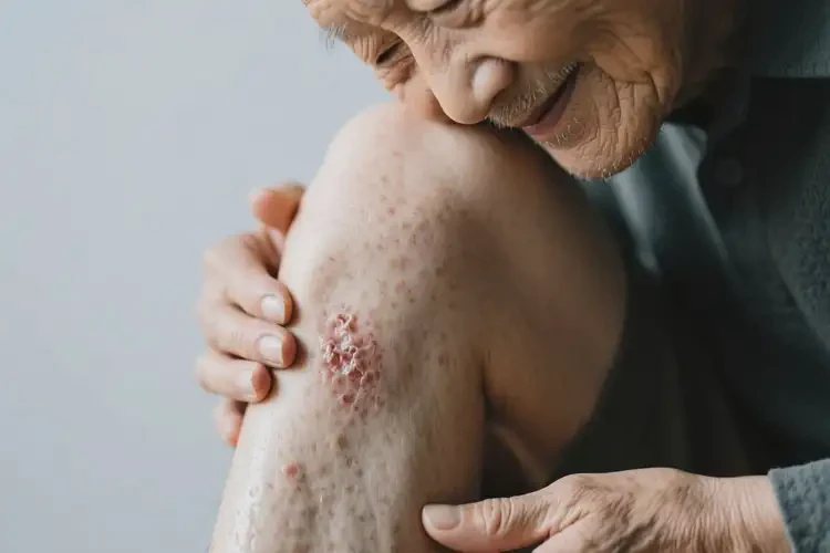 老人大腿上偶尔长湿疹可不可以彻底自愈(图3)