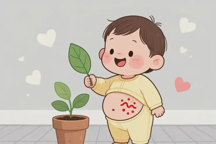 幼兒肚子上偶爾長濕疹能徹底自愈嗎(圖2)