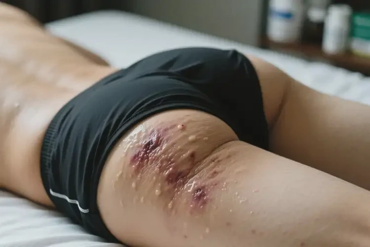 男性屁股上偶爾長(zhǎng)濕疹能夠徹底治愈嗎(圖1)