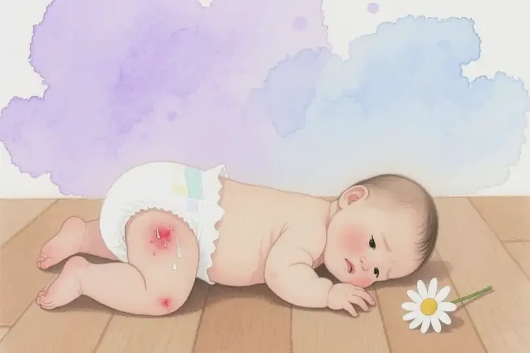 嬰幼兒屁股上經(jīng)常起濕疹不管它會(huì)自己自愈嗎(圖1)