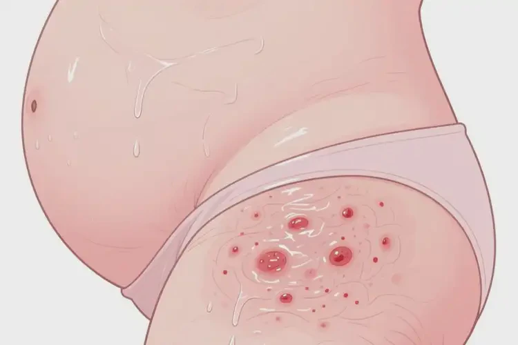 產(chǎn)婦屁股上偶爾起濕疹不管它會(huì)自己自愈嗎(圖2)