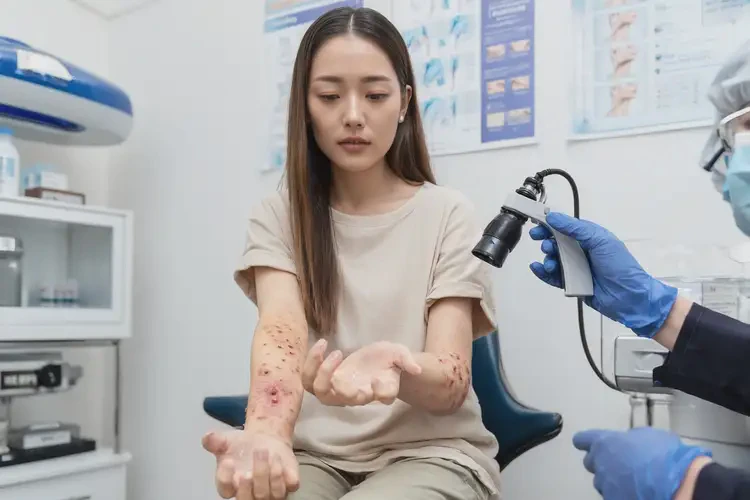 女生屁股上偶尔起湿疹可以彻底自愈吗(图2)