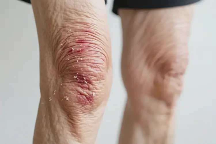 老年人大腿出現(xiàn)濕疹不管它會自己好嗎(圖2)