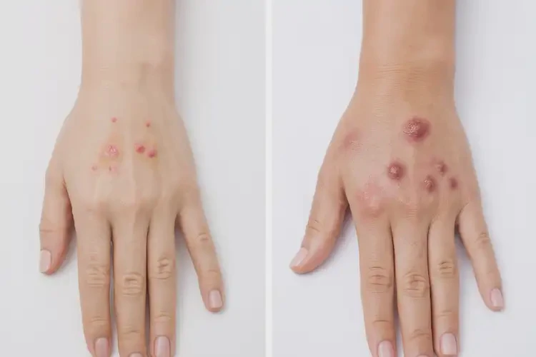 女生手上偶爾起濕疹可不可以徹底自愈(圖1)