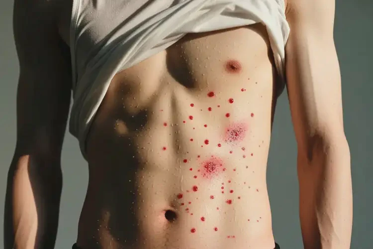 青年人肚子上出濕疹不管它會自己痊愈嗎(圖2)