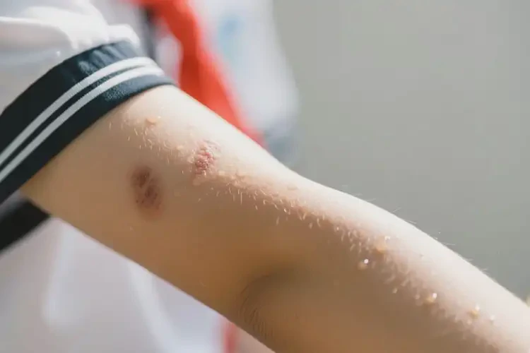 中學(xué)生手臂上偶爾起濕疹能徹底自愈嗎(圖3)