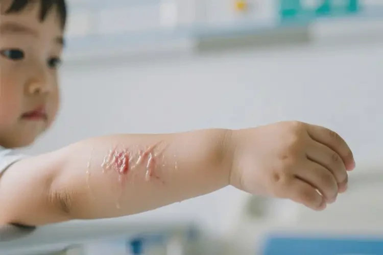 小孩手臂起濕疹不管它會(huì)自己自愈嗎(圖2)