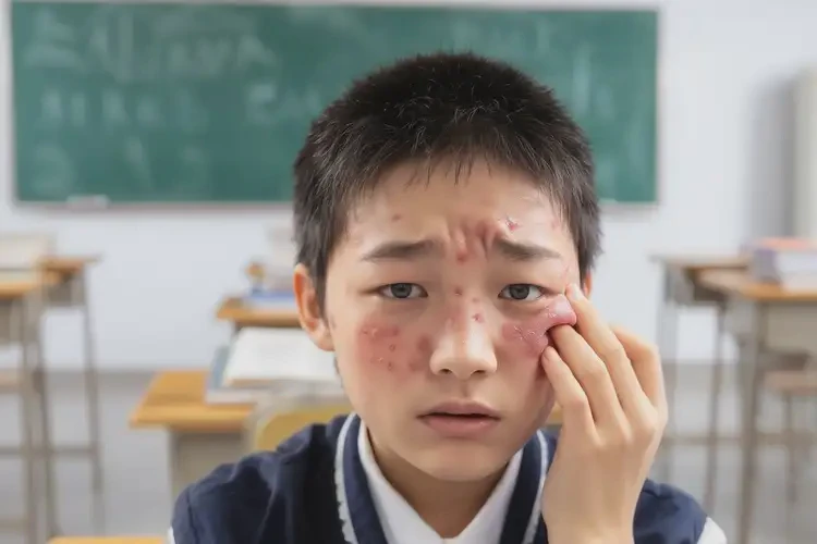 中學(xué)生面部偶爾起濕疹不管它會自己痊愈嗎(圖4)