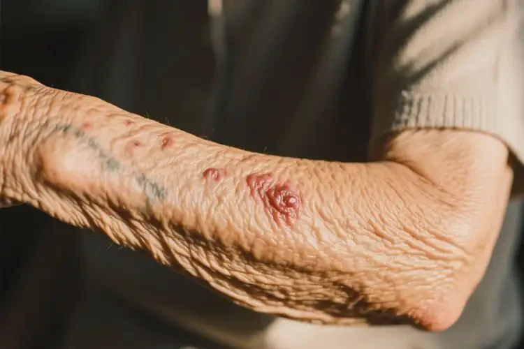 老人全身偶爾起濕疹能徹底自愈嗎(圖3)