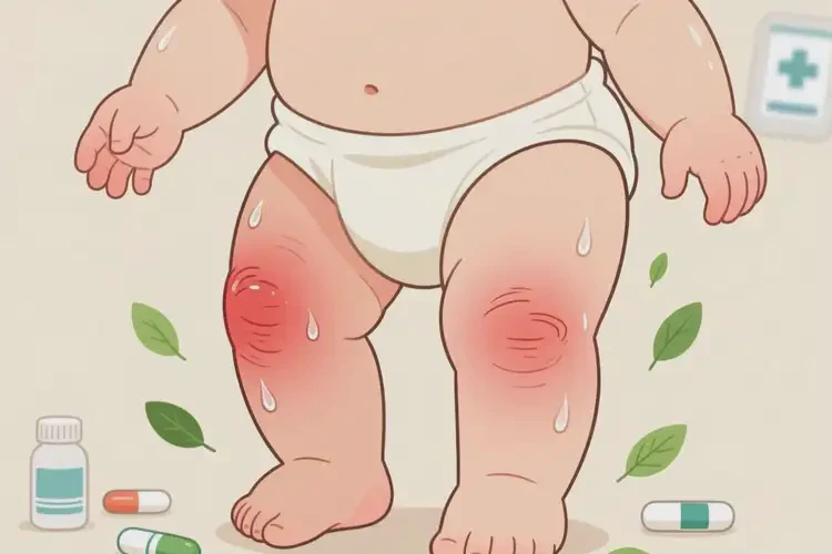 嬰幼兒四肢出現(xiàn)濕疹能靠自己自愈嗎(圖1)