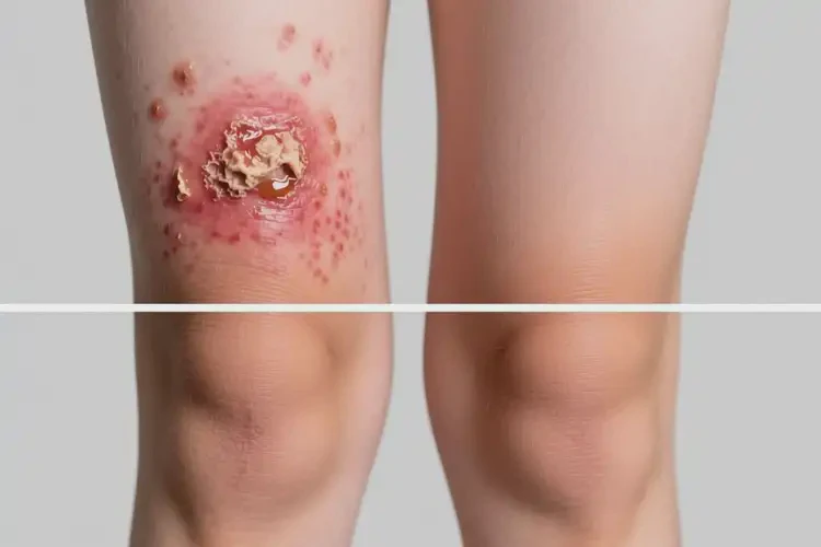 青少年大腿上出濕疹能不能徹底自愈(圖1)