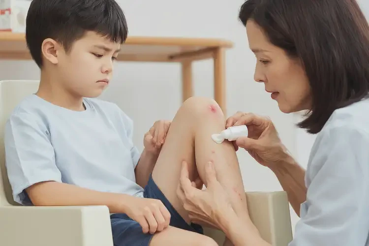 小兒面部起濕疹不管它會自己自愈嗎(圖3)