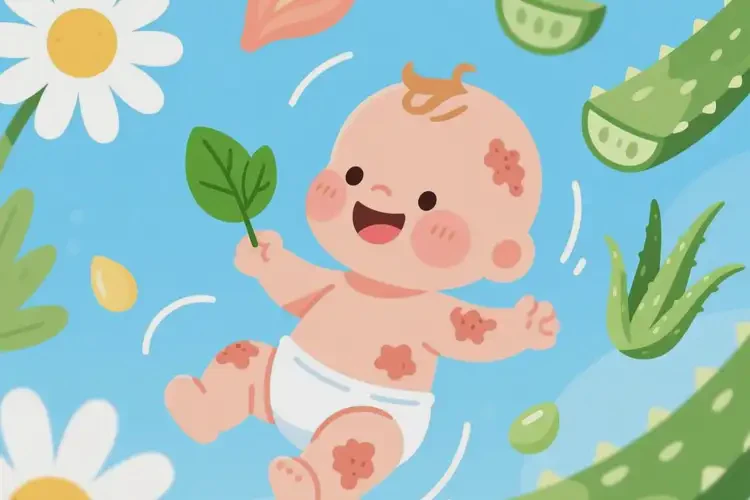 小兒身上經(jīng)常起濕疹能靠自己自愈嗎(圖1)