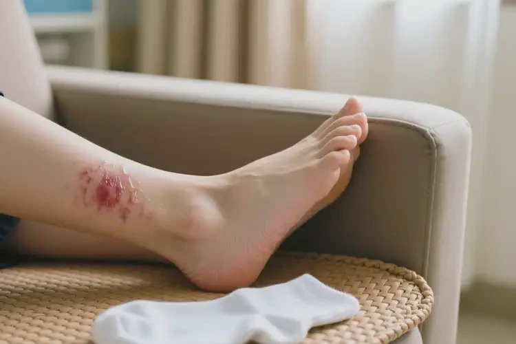 大學生腳上偶爾起濕疹可不可以徹底自愈(圖2)