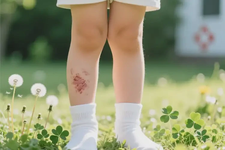 小孩小腿經(jīng)常長濕疹不管它會(huì)自己自愈嗎(圖1)