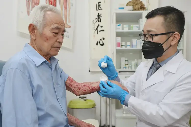 老人四肢容易長濕疹不管它會自己痊愈嗎(圖3)