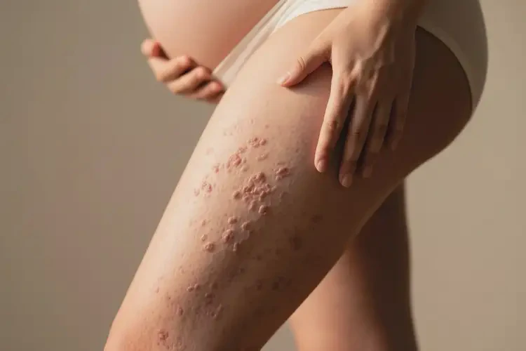 產(chǎn)婦小腿上容易起濕疹不管它會自己自愈嗎(圖4)