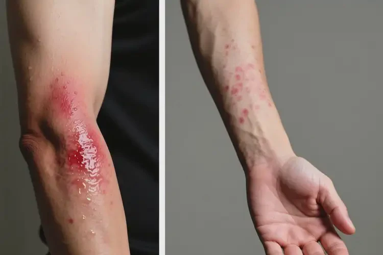 男性手臂上偶爾長濕疹不管它會自己好嗎(圖3)