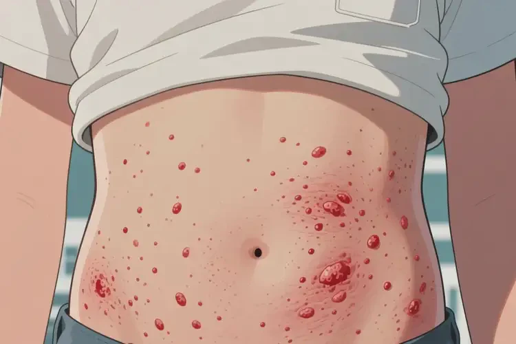 青年人肚子上經(jīng)常起濕疹可不可以徹底自愈(圖1)