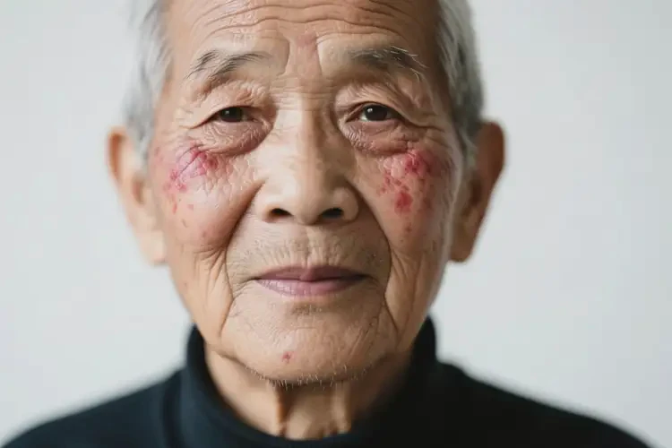 老年人脖子上偶爾長濕疹不管它會自己好嗎(圖2)