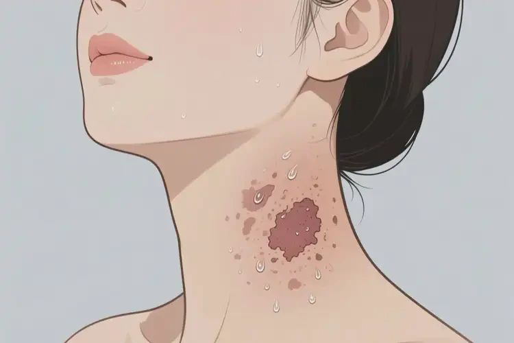 女性脖子出濕疹不管它會自己自愈嗎(圖2)