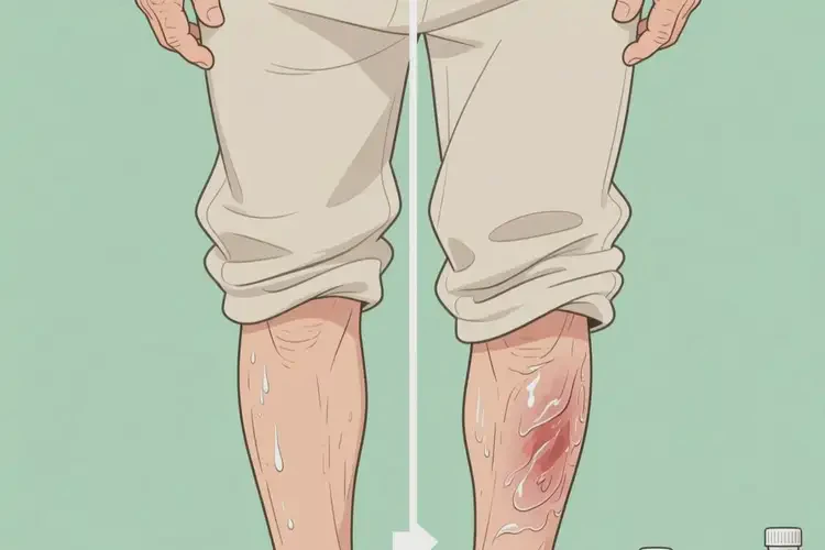 高齡老人大腿上起濕疹不管它會(huì)自己自愈嗎(圖1)