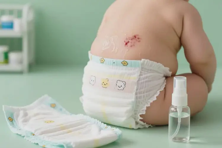 嬰兒屁股上偶爾起濕疹能靠自己自愈嗎(圖1)