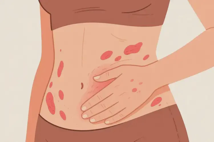 女性肚子上容易起濕疹可以徹底自愈嗎(圖2)