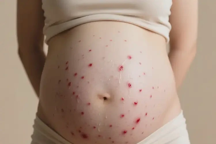 產(chǎn)婦肚子起濕疹不管它會自己痊愈嗎(圖1)