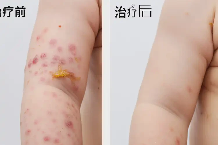 嬰幼兒手臂起濕疹可以徹底自愈嗎(圖1)