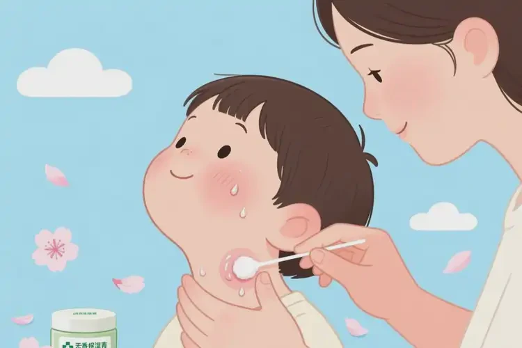 孩子脖子上偶爾起濕疹不管它會(huì)自己好嗎(圖1)