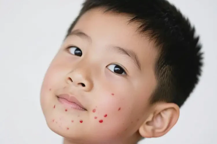 小學(xué)生臉上偶爾長濕疹不管它會自己痊愈嗎(圖1)